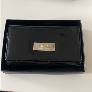 Versace Black compact wallet